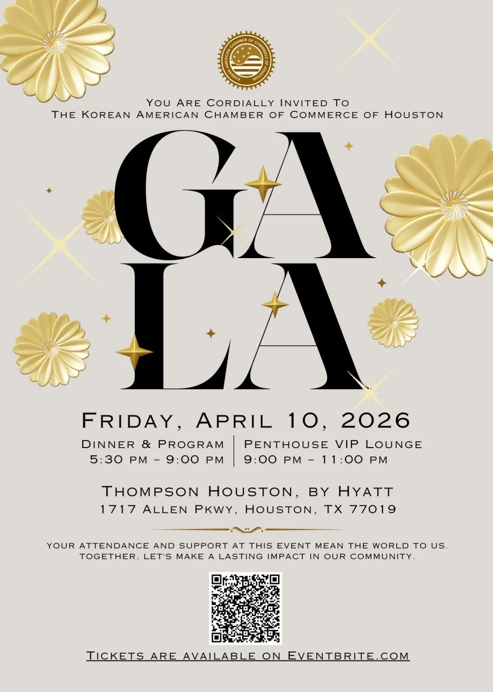 2026 KACC Houston Installation Gala Invitation